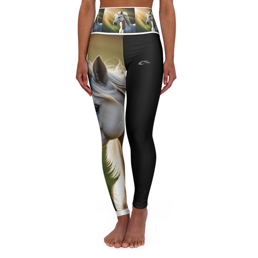 High Waisted Yoga Leggings (AOP)