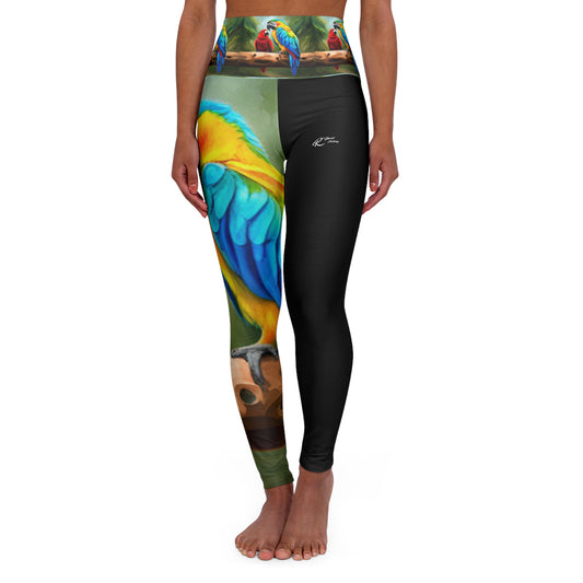 High Waisted Yoga Leggings (AOP)