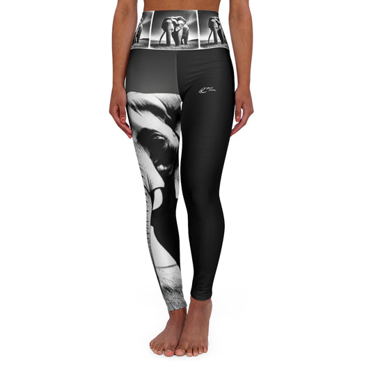 High Waisted Yoga Leggings (AOP)