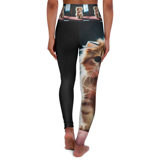 High Waisted Yoga Leggings (AOP)