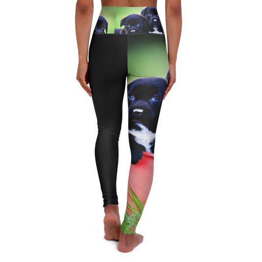 High Waisted Yoga Leggings (AOP)