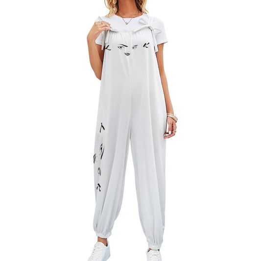 LOOK Spaghetti Strap Jumpsuit White